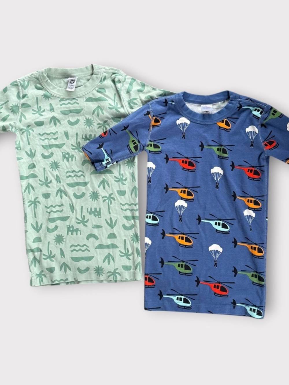 Hanna Andersson Bundle of 2 Boys Pajama Tops Organic Cotton Size 14-16